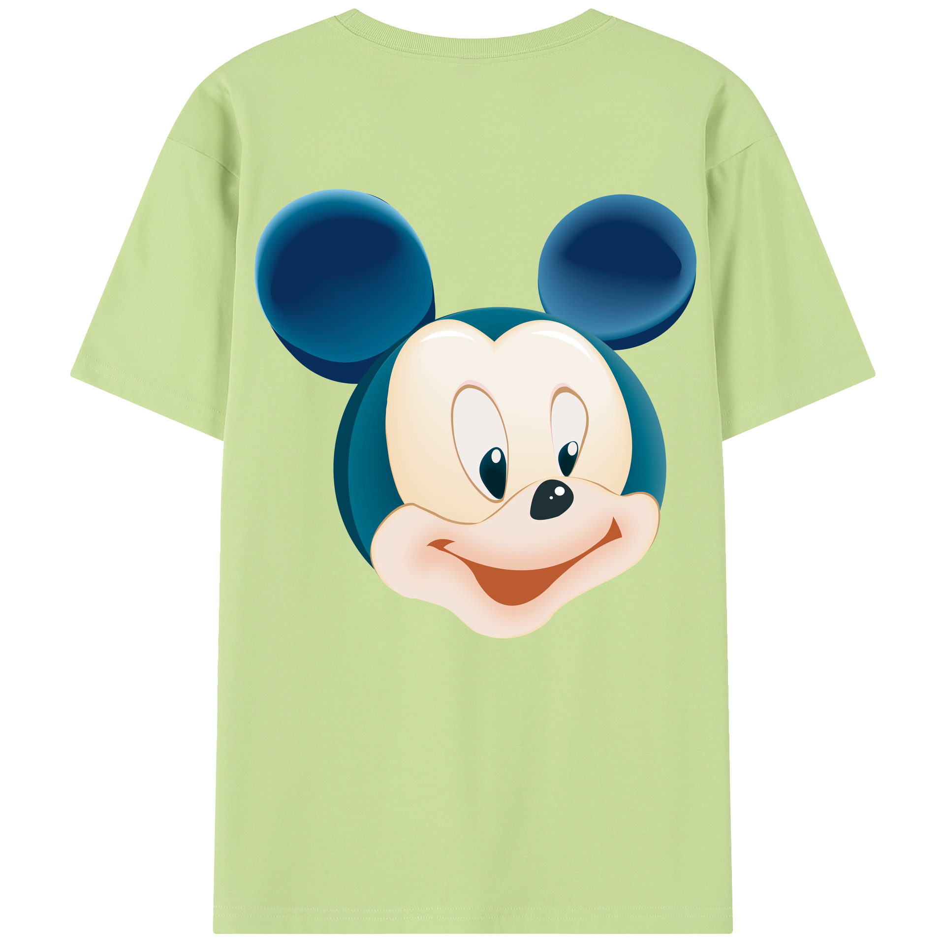 （画像用） ミッキーマウス Mickey Mouse 綿100％半袖Tシャツ（背面プリント）